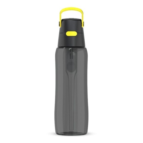 Butelka filtrująca z Tritanu Dafi SOLID 0,7l Czarna Cytrynowa + filtr