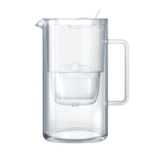 Dzbanek szklany Aquaphor Glass 2,5l + filtr Maxfor+ MG, BIAŁY + SZCZOTKA