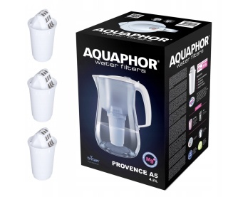 Dzbanek filtrujący z Tritanu Aquaphor PROVENCE 4,2 L + 3 wkłady BIAŁY