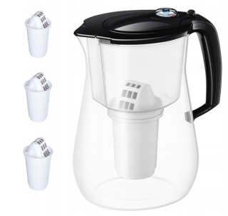 Dzbanek filtrujący z Tritanu Aquaphor PROVENCE 4,2 L + 3 wkłady CZARNY