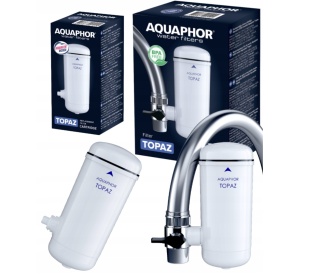 Filtr kuchenny do wody na kran AQUAPHOR TOPAZ + 2 wkłady TOPAZ