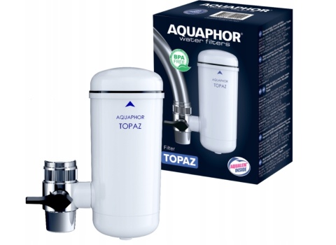 Filtr kuchenny do wody na kran AQUAPHOR TOPAZ + 2 wkłady TOPAZ