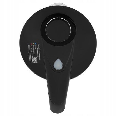 Szklany dzbanek Dafi CRYSTAL LED 2L CZARNY + 3 wkłady Unimax