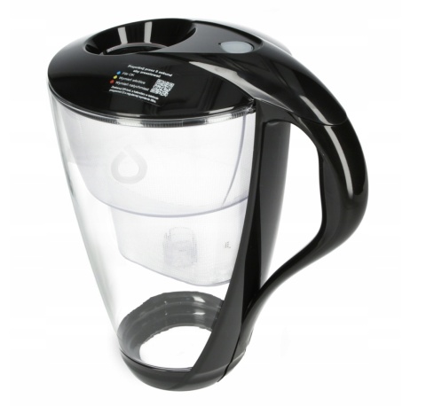 Szklany dzbanek Dafi CRYSTAL LED 2L CZARNY + 5 wkładów Unimax