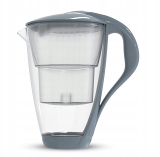 Szklany dzbanek Dafi CRYSTAL LED 2L STALOWY + 3 wkłady Unimax