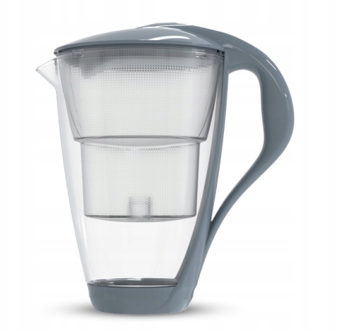 Szklany dzbanek Dafi CRYSTAL LED 2L STALOWY + 3 wkłady Unimax