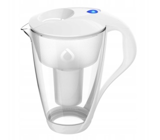 Szklany dzbanek filtrujący Dafi CRYSTAL LED 2L BIAŁY + wkład Classic