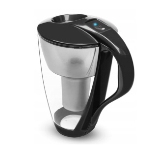 Szklany dzbanek filtrujący Dafi CRYSTAL LED 2L CZARNY + 4 wkłady Classic