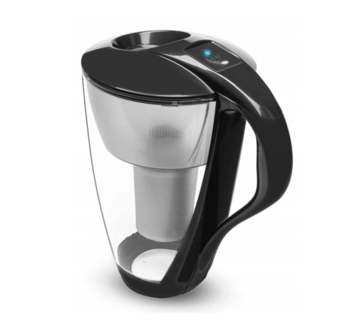 Szklany dzbanek filtrujący Dafi CRYSTAL LED 2L CZARNY + 4 wkłady Classic