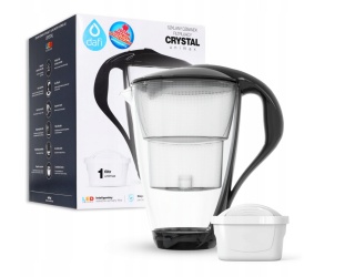 Szklany dzbanek filtrujący Dafi CRYSTAL LED 2L CZARNY + wkład Unimax