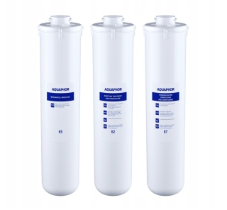 Zestaw wkładów wymiennych K5,K2,K7 do filtra wody Aquaphor kryształ A