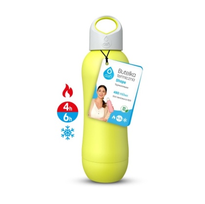 Butelka Termiczna Dafi 480 ml SHAPE Termos 480 ml Limonkowa