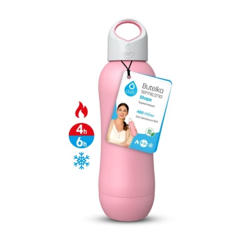 Butelka Termiczna Dafi 480 ml SHAPE Termos 480 ml Różana + SZCZOTKA