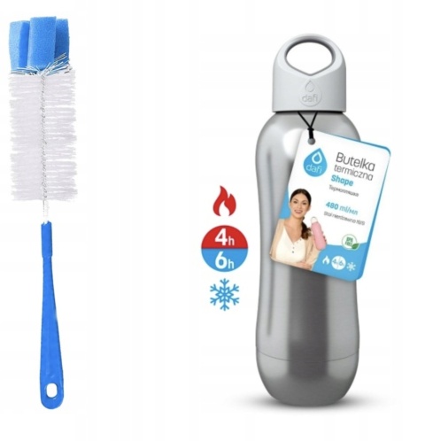 Butelka Termiczna Dafi 480 ml SHAPE Termos 480 ml Stalowa + SZCZOTKA