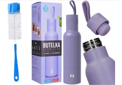 Butelka Termiczna Dafi EASY Stal Nierdzewna 0,49l Wrzosowa + SZCZOTKA