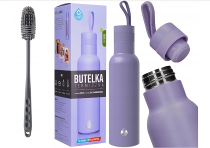 Butelka Termiczna Dafi EASY Stal Nierdzewna 0,49l Wrzosowa + SZCZOTKA