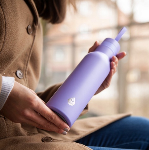 Butelka Termiczna Dafi EASY Stal Nierdzewna 0,49l Wrzosowa + SZCZOTKA