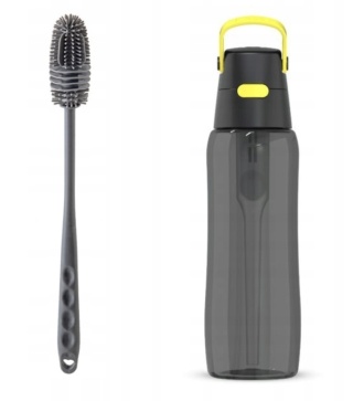 Butelka filtrująca Dafi SOLID 0,7l Czarna Cytrynowa + filtr + SZCZOTKA