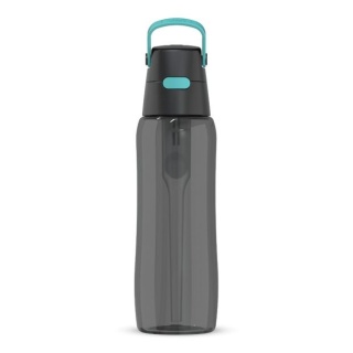 Butelka filtrująca Dafi SOLID 0,7l czarna turkusowa + filtr + SZCZOTKA