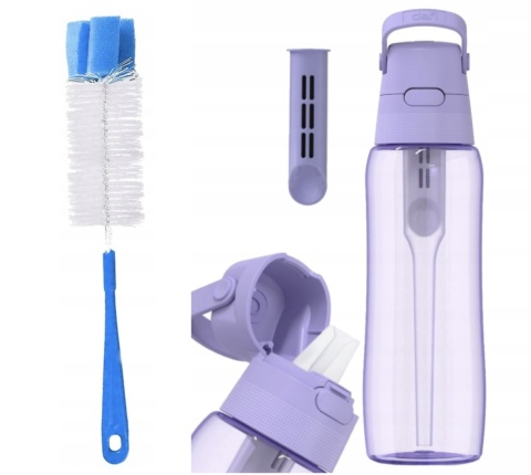 Butelka filtrująca Dafi SOLID 0,7l lawendowa barwiona + filtr + SZCZOTKA