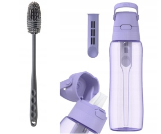 Butelka filtrująca Dafi SOLID 0,7l lawendowa barwiona + filtr + SZCZOTKA