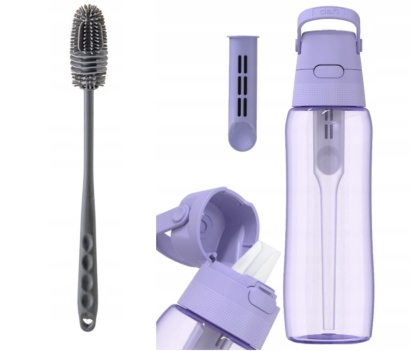 Butelka filtrująca Dafi SOLID 0,7l lawendowa barwiona + filtr + SZCZOTKA