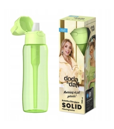 Butelka filtrująca Dafi SOLID 0,7l Pistacjowa DODA + filtr + SZCZOTKA