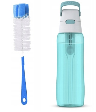 Butelka filtrująca z Tritanu Dafi SOLID 0,7l turkusowa + filtr + SZCZOTKA