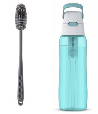 Butelka filtrująca z Tritanu Dafi SOLID 0,7l turkusowa + filtr + SZCZOTKA