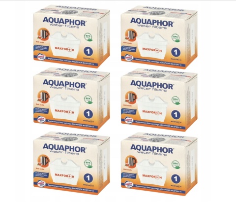 Filtr Wkład filtrujący do dzbanka Aquaphor Maxfor+ H - 6 szt.
