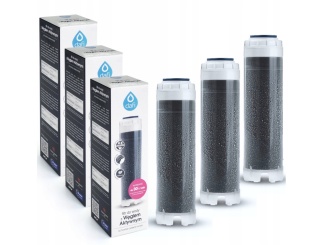 Filtr wkład do wody DAFI z węglem aktywnym 10 cali 25 mikron - 3 szt