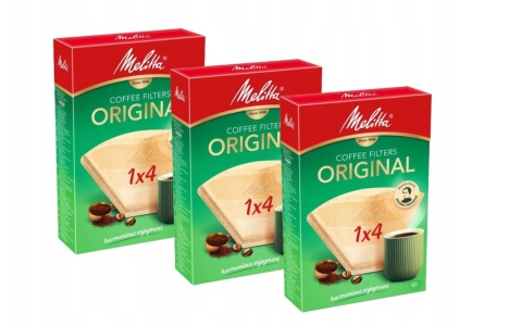 Papierowe filtry do kawy Melitta ORIGINAL CLASSIC 1x4 240 szt. - 3 op.