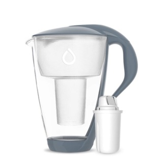 Szklany dzbanek filtrujący Dafi CRYSTAL LED 2L STALOWY + wkład Classic