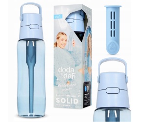 Butelka filtrująca Dafi SOLID 0,7l Dove Blue Błękitna + filtr + SZCZOTKA