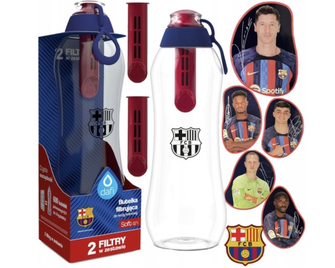 Butelka filtrująca Dafi Soft FC Barcelona Lewandowski 0,7L + 2 filtry