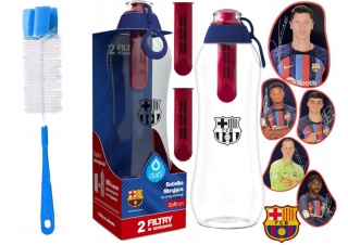 Butelka filtrująca Dafi Soft FC Barcelona 0,7L + 2 filtry + SZCZOTKA