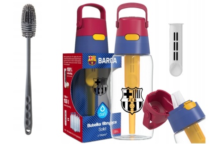 Butelka filtrująca Dafi Solid 0.5 L FC Barcelona + filtr + naklejaki + szczotka