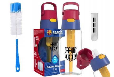 Butelka filtrująca Dafi Solid 0.5 L FC Barcelona + filtr + naklejaki + szczotka