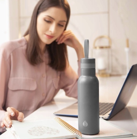 Butelka termiczna termos Dafi EASY stal nierdzewna 490 ml szara