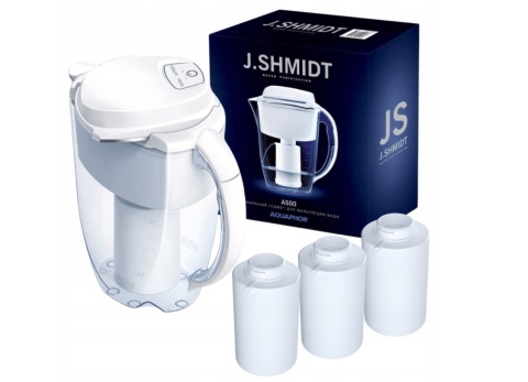 Dzbanek filtrujący AQUAPHOR J .SHMIDT 500 2,8L + 3 WKŁADY