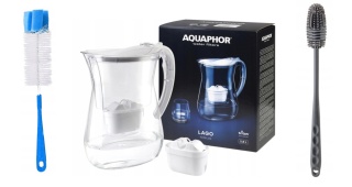 Dzbanek filtrujący Aquaphor LAGO + Wkład Maxfor+ BIAŁY + 2 szczotki