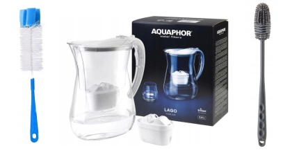 Dzbanek filtrujący Aquaphor LAGO + Wkład Maxfor+ BIAŁY + 2 szczotki