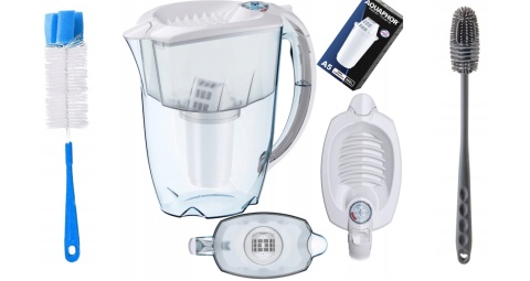 Dzbanek filtrujący Aquaphor PRESTIGE A5 BIAŁY 2,8 L + 2 SZCZOTKI