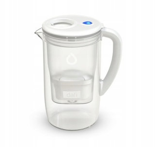 Dzbanek filtrujący szklany Dafi PRISMA LED +3 filtry Unimax, BIAŁY