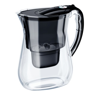 Dzbanek filtrujący Aquaphor LAGO + Wkład Maxfor+ CZARNY + 2 szczotki