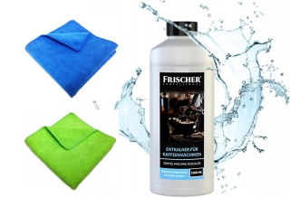 ODKAMIENIACZ DO EKSPRESU UNIWERSALNY W PŁYNIE 1000 ml + 2 ŚCIERECZKI