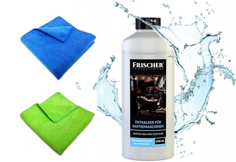 ODKAMIENIACZ DO EKSPRESU UNIWERSALNY W PŁYNIE 1000 ml + 2 ŚCIERECZKI