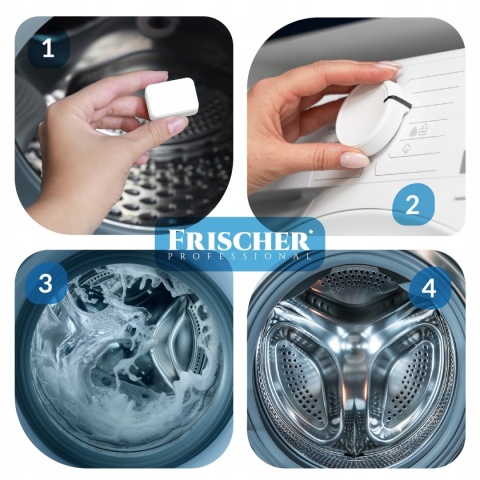 TABLETKI DO CZYSZCZENIA PRALKI ODKAMIENIAJĄCE NEUTRALIZUJĄCE ZAPACH 42szt