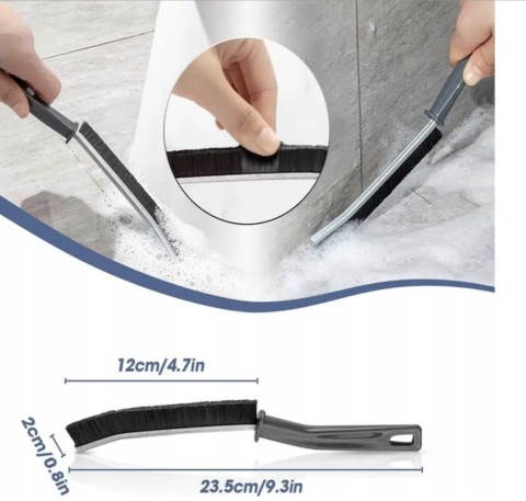 WĄSKA SZCZOTKA DO CZYSZCZENIA FUG MYCIA SZCZELIN SZCZELINOWA