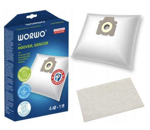 WORKI DO ODKURZACZA HOOVER TELIOS EXTRA H81 HMB05 4 SZT. + 1 FILTR